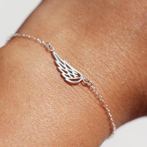Muttertag Geschenk-Flügel-Armband Silberarmband 925-feines Armband Brautjungfer wedeld-romantischen Schmuck