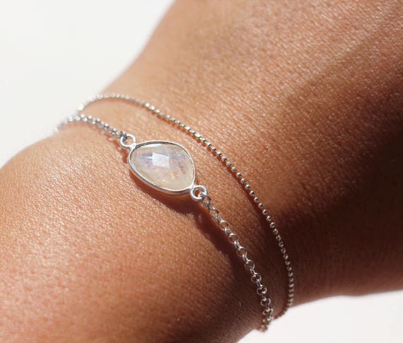 et perles miyuki d/égrad/é de bleu Collier fin choker collier fin minimaliste argent chaine serpent argent massif 925