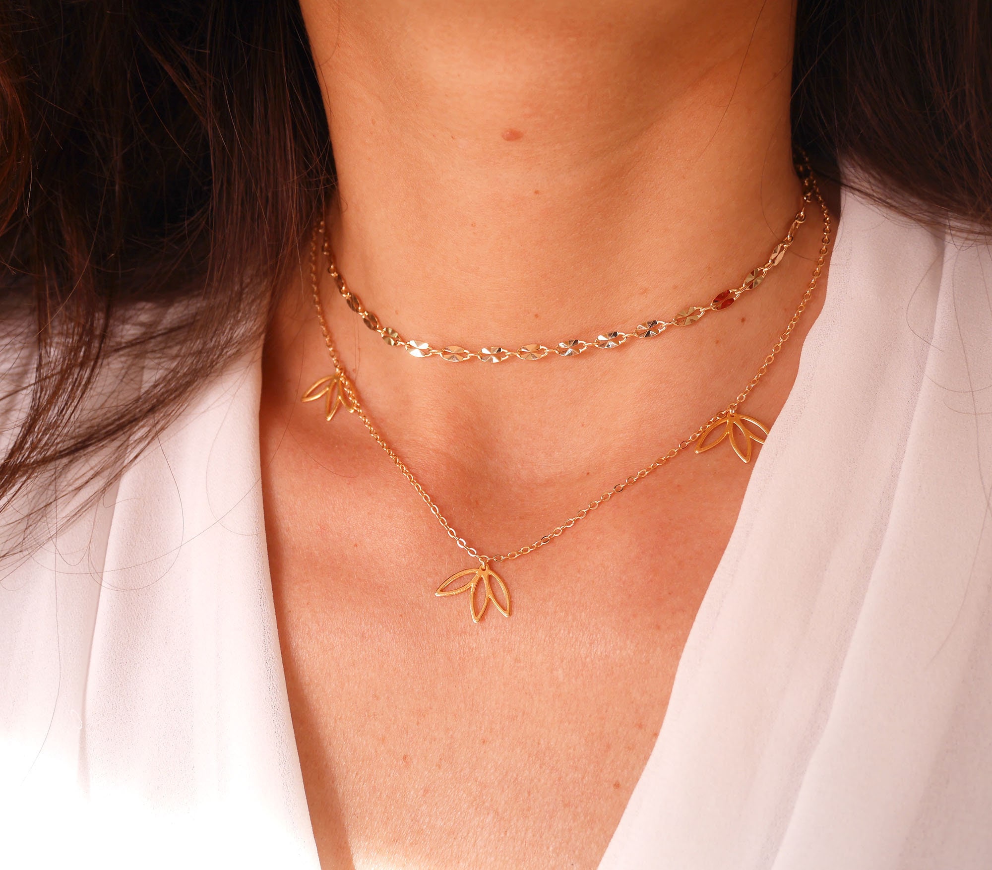 Collier Ras Du Cou Fleur Vintage Pour Femme - Achat En Ligne