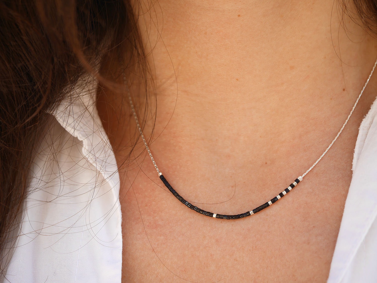 【2plan】23SS★ [MADE] Black mini beads necklace MADE] Black mini beads necklace (1 color) - 2PLAN | 60