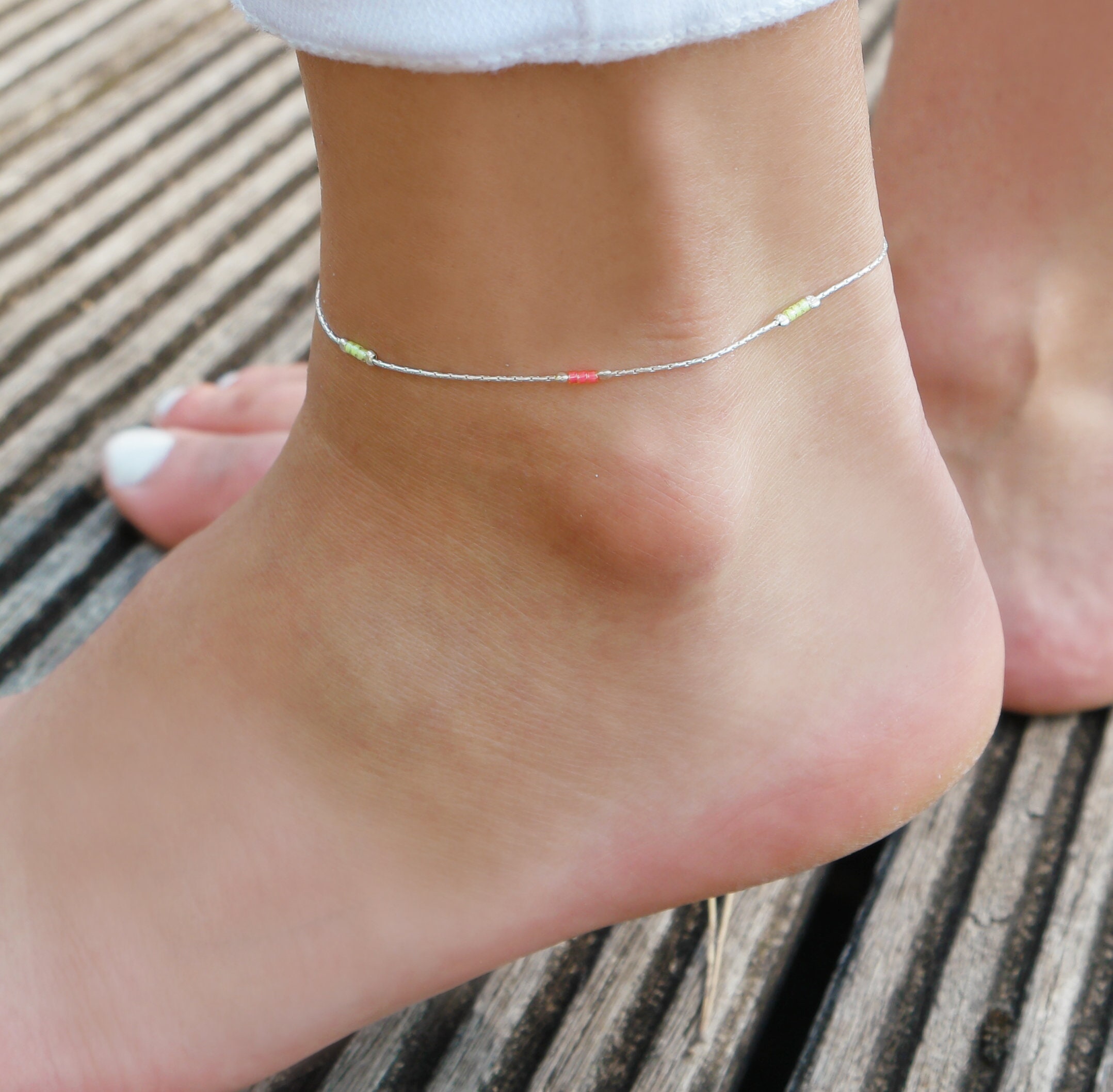 Yellow Butterfly Charm Anklet | Forever 21