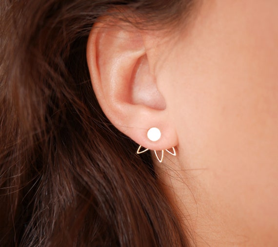 Gold jacket earrings paparazzi outlet