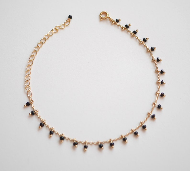 Bracelet Fin En Perles De Culture Et Acier Plaqué Or 18k - Marque Rose-Mimosa, Neuf Avec étiquette