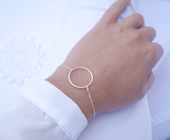 Sterling silver eternity bracelet sale