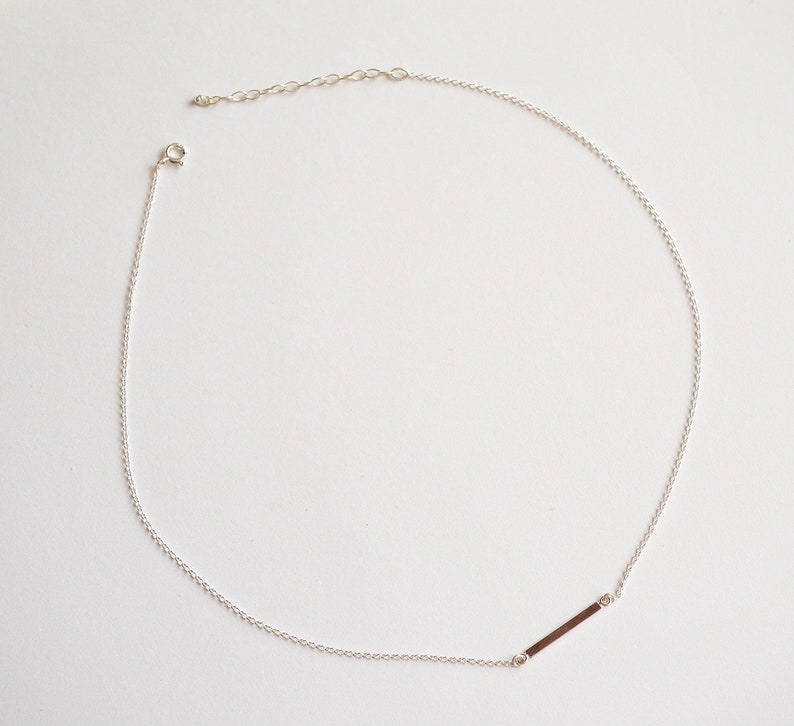 Layered Simple Y Necklace Minimalist lariat necklace Set of 2 Sterling silver Lariat necklace Y Christmas Gift Thin Bar necklace