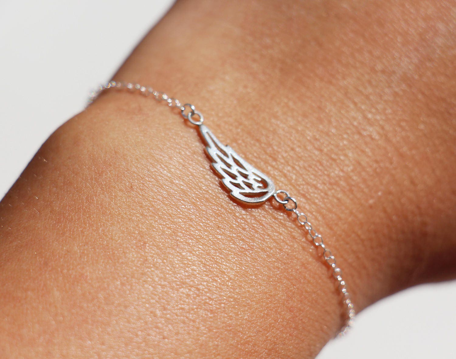 【新品】ACVM WING SILVER BRACELET Amazon.com: YFN Angel Wings Bracelet Sterling Silver