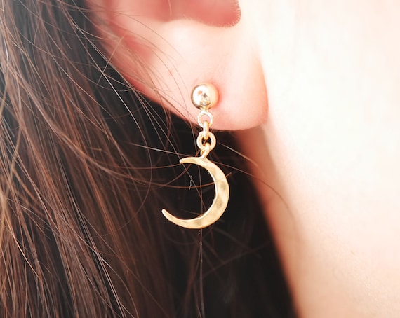 Etsy crescent cheap moon earrings