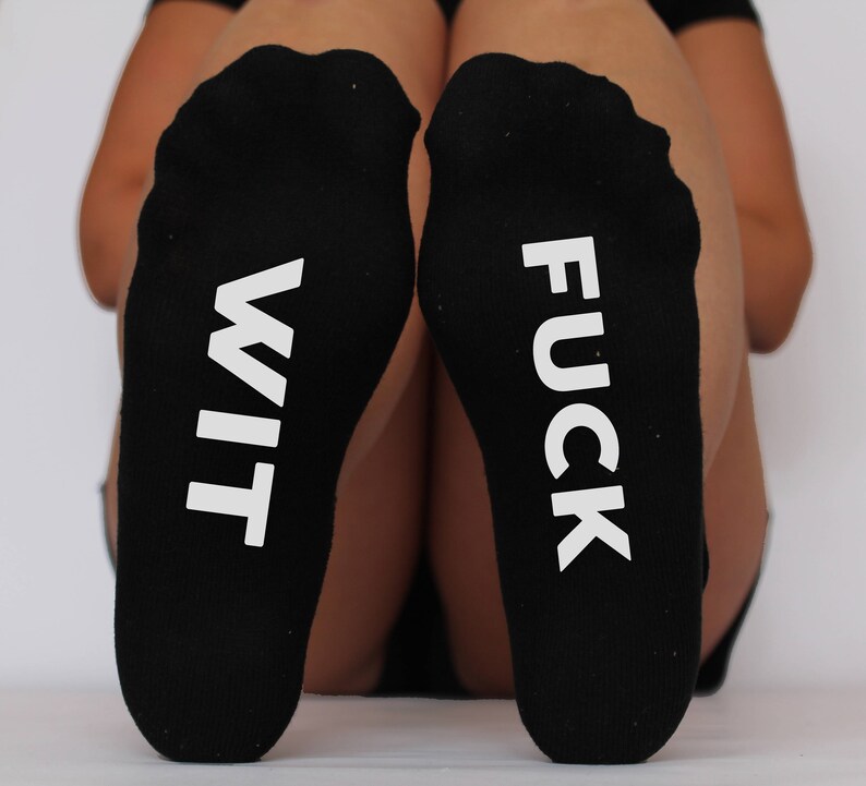 Swear Word Gift Socks Ladies Profanity Insult Curse Word Etsy