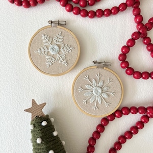 Snowflakes Embroidery PDF Pattern