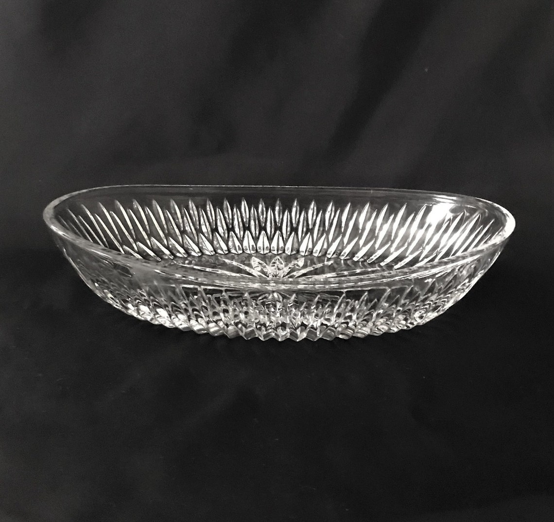 Three Princess House Lead Crystal Oval 10 inch Serving Dishes Etsy