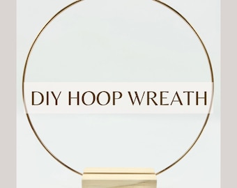 Hoop centerpiece base and ring.  Great for DIY projects.