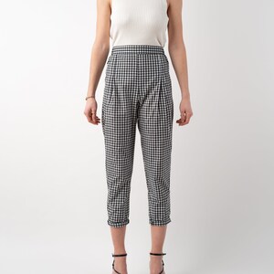 Linen peg best sale leg trousers