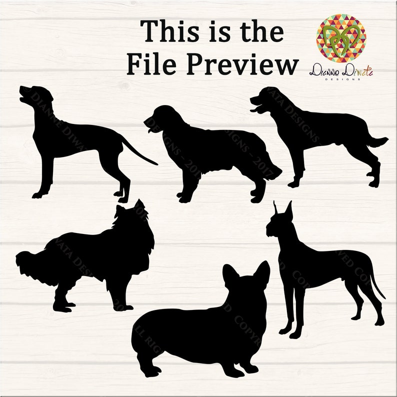 Download Dog Svg Files Dog quotes svg Dog Silhouette Dog Svg bundle | Etsy