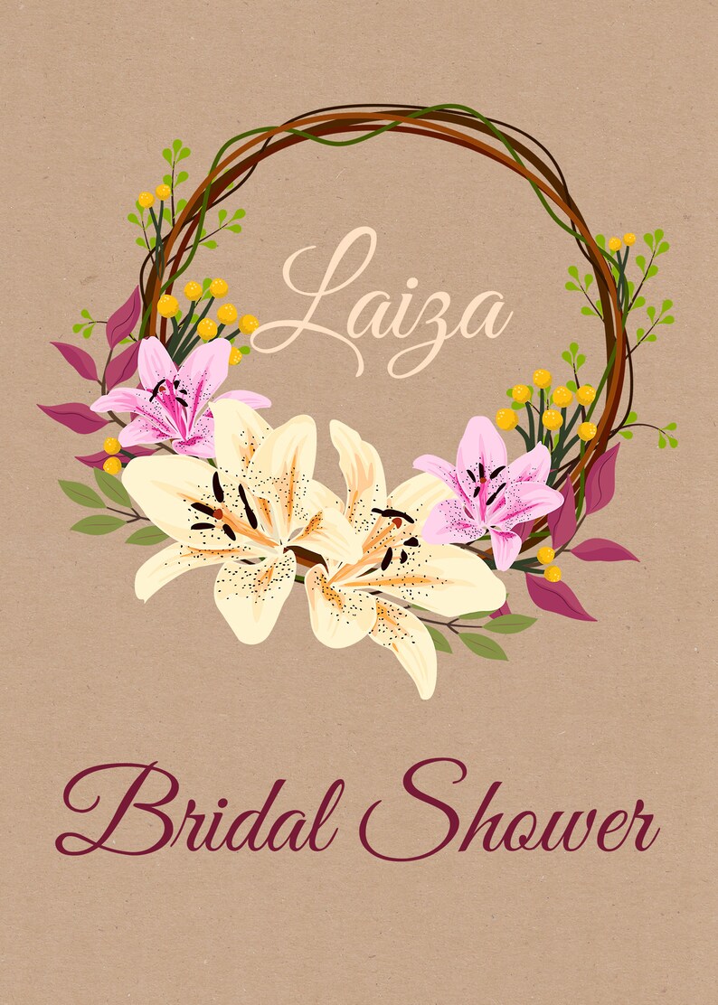 Download Lily Flower Wreath SVG Round Wreath Clipart Floral Wreath ...