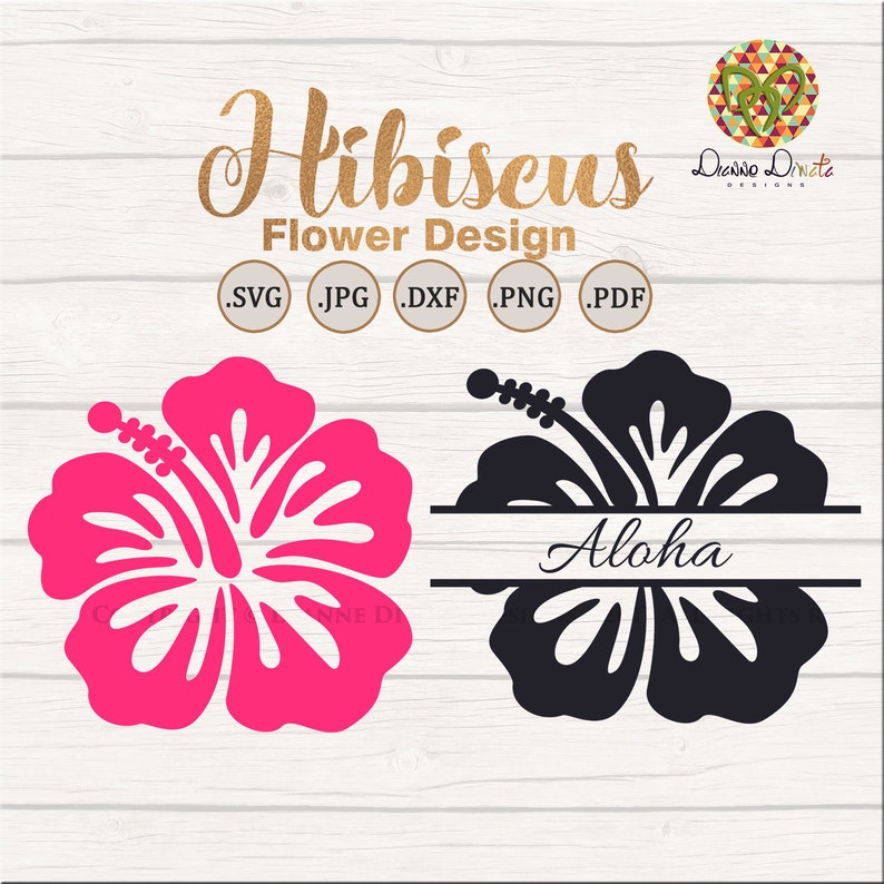 Download Hibiscus SVG Hibiscus Flower SVG Digital Name Template | Etsy