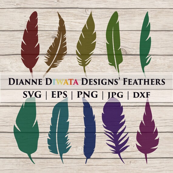 Download Boho Feather SVG Instant Download Clip Art Graphic Vector ...