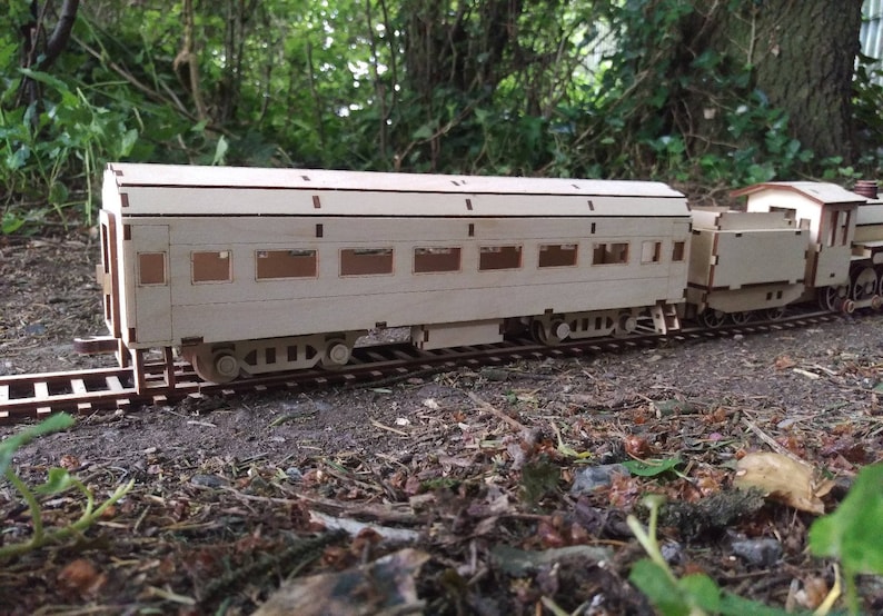 Passenger Car for wood Steam train wooden Carriage Etsy