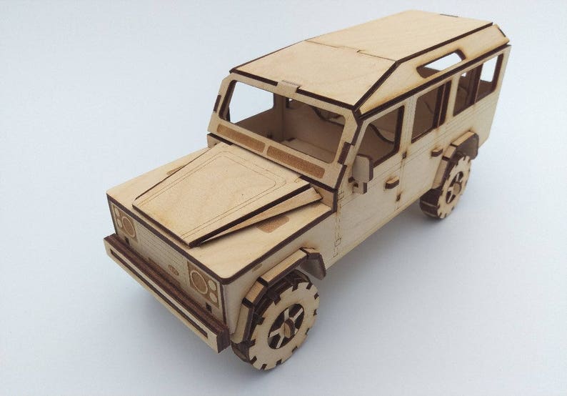 Long wheel base Jeep Plywood Model 2 versions off road Etsy