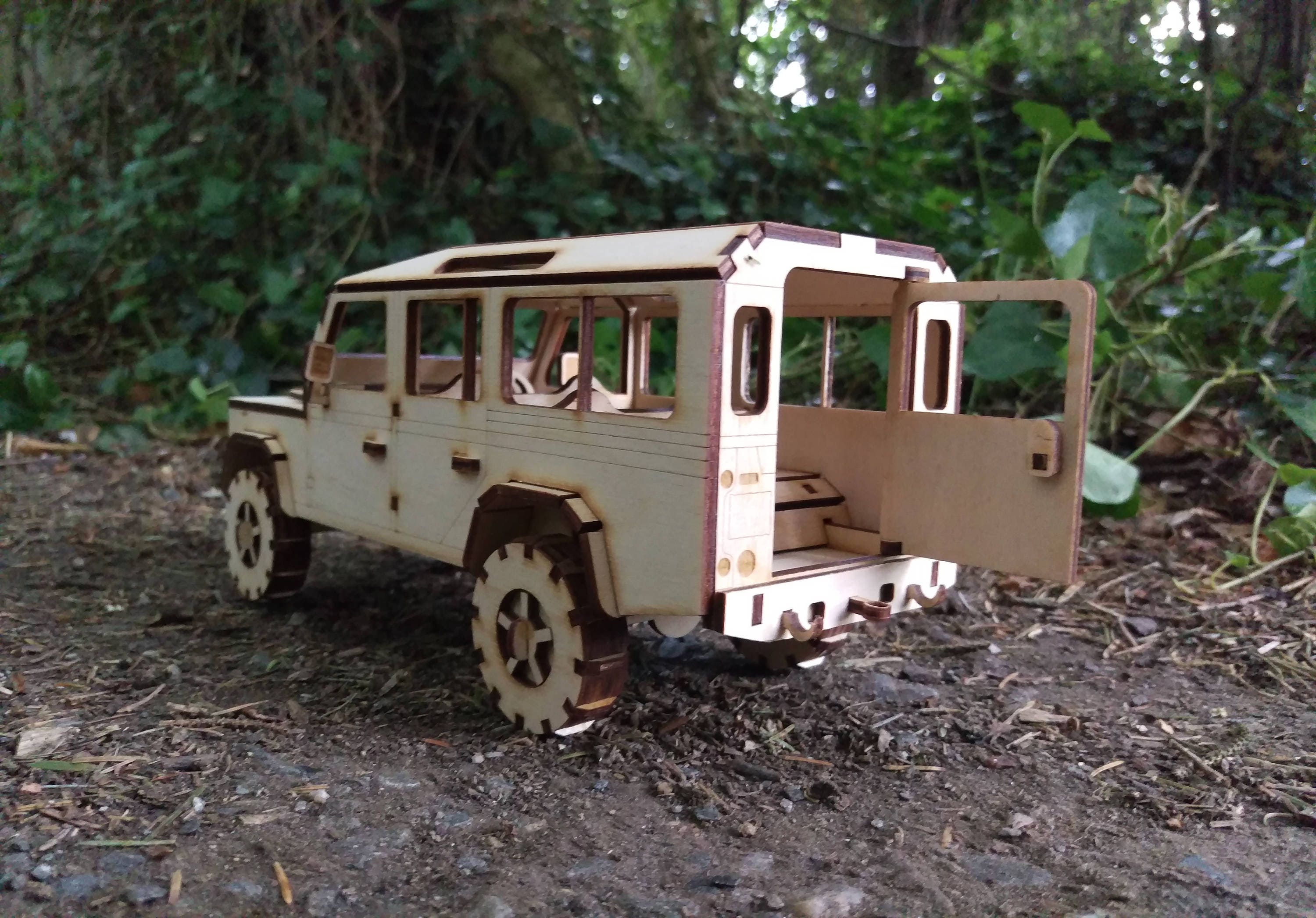 Long wheel base Jeep Plywood Model 2 versions off road Etsy