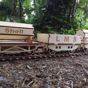 Hölzerne Dampf Eisenbahn Güterwagen Rolling Stock