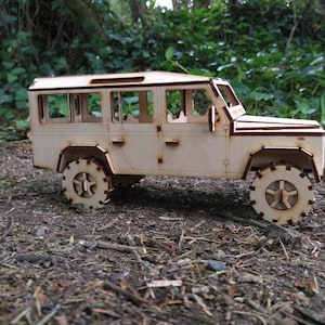 Long wheel base Jeep 110 Plywood Model 2 versions off road