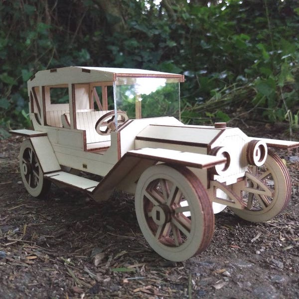 Wooden Vintage Car Model T laser cut 3D Puzzle wood kit