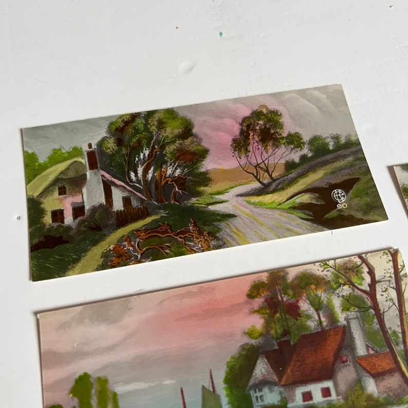 Vintage French Cute Little Cards Etsy