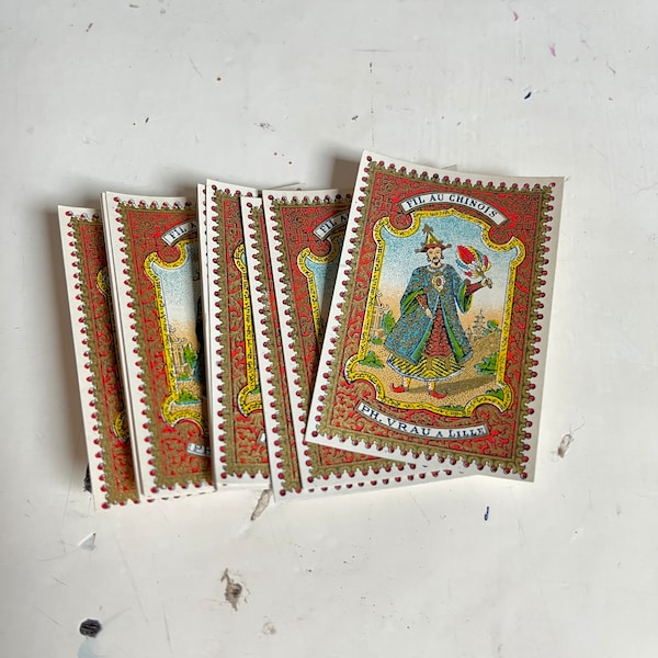 25 Gorgeous vintage French rare labels from a fabric brand