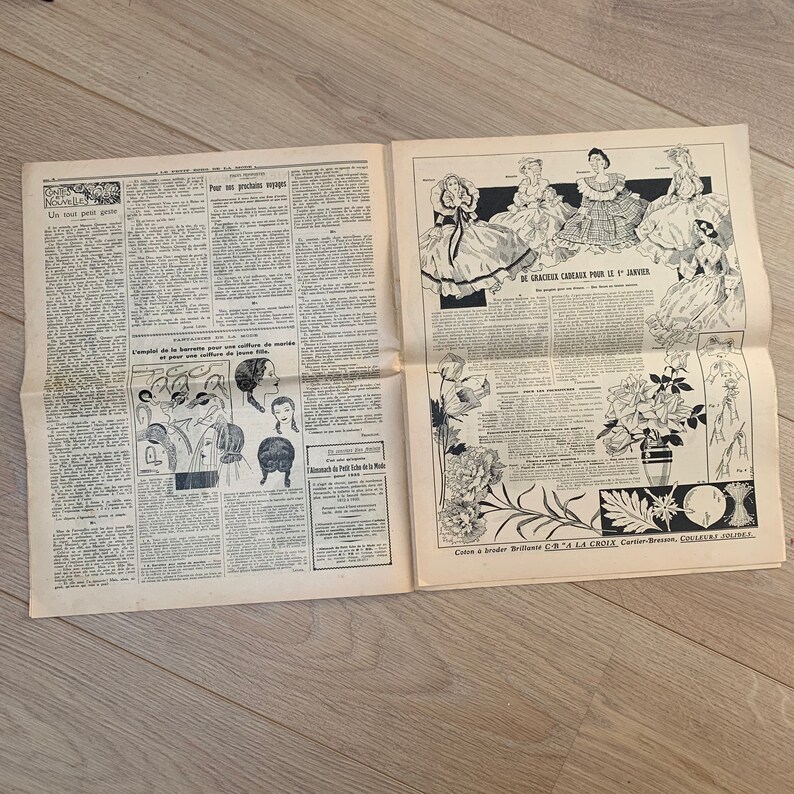 2 vintage French mode magazines