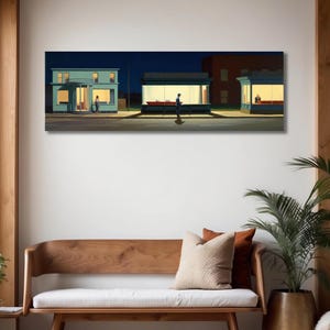 Cuadro panorámico moderno enmarcado: lámina horizontal alargada para decorar encima del sofá o la cama.