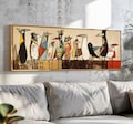 Birds On Wire, Mid Century Modern Wall Art Framed, Horizontal Modern Wall Art, Abstract Birds Print - Large Modern Wall Art, Above Bed Decor product logo
