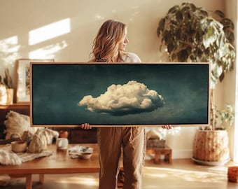 Vintage Moody Cloud Wall Art Framed