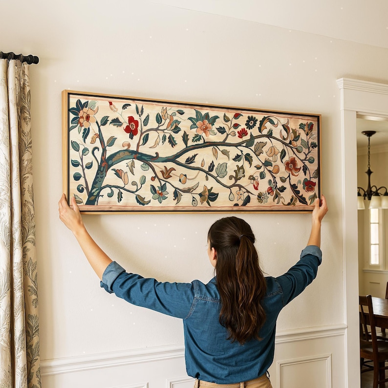 Vintage Japanese Tapestry Wall Art Framed Print image 7