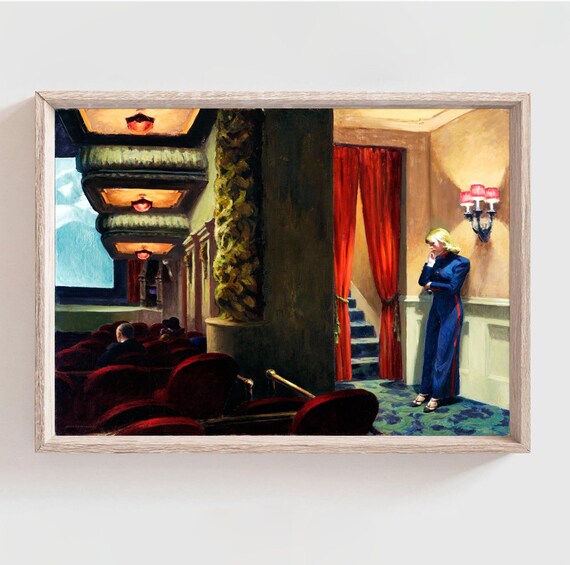 Edward Hopper Print New York Film Century - Etsy