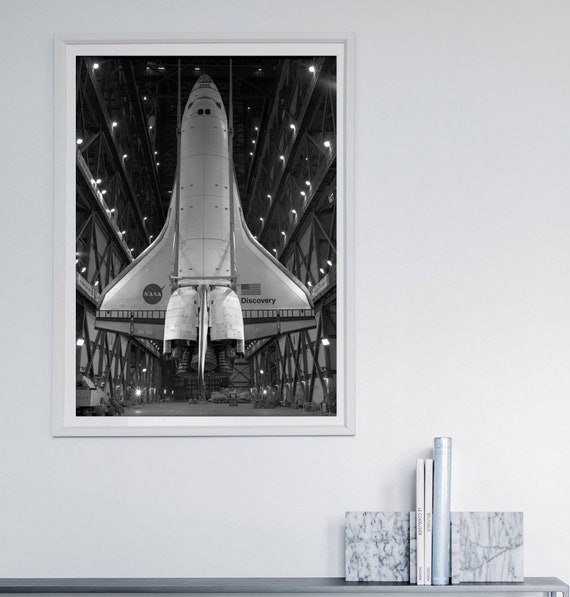 Space Shuttle Print Space Poster Nasa Poster Space Wall Decor Spacecraft Poster View Of The Top Side Of The Orbiter Discovery
