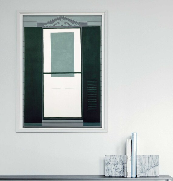 Georgia O Keeffe Print Farmhouse Window And Door Georgia O Keeffe Poster Early Century Modern Art Print Modern Wall Art F