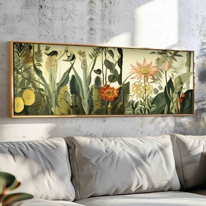 Panoramic Floral Wall Art: Large Horizontal Framed Print