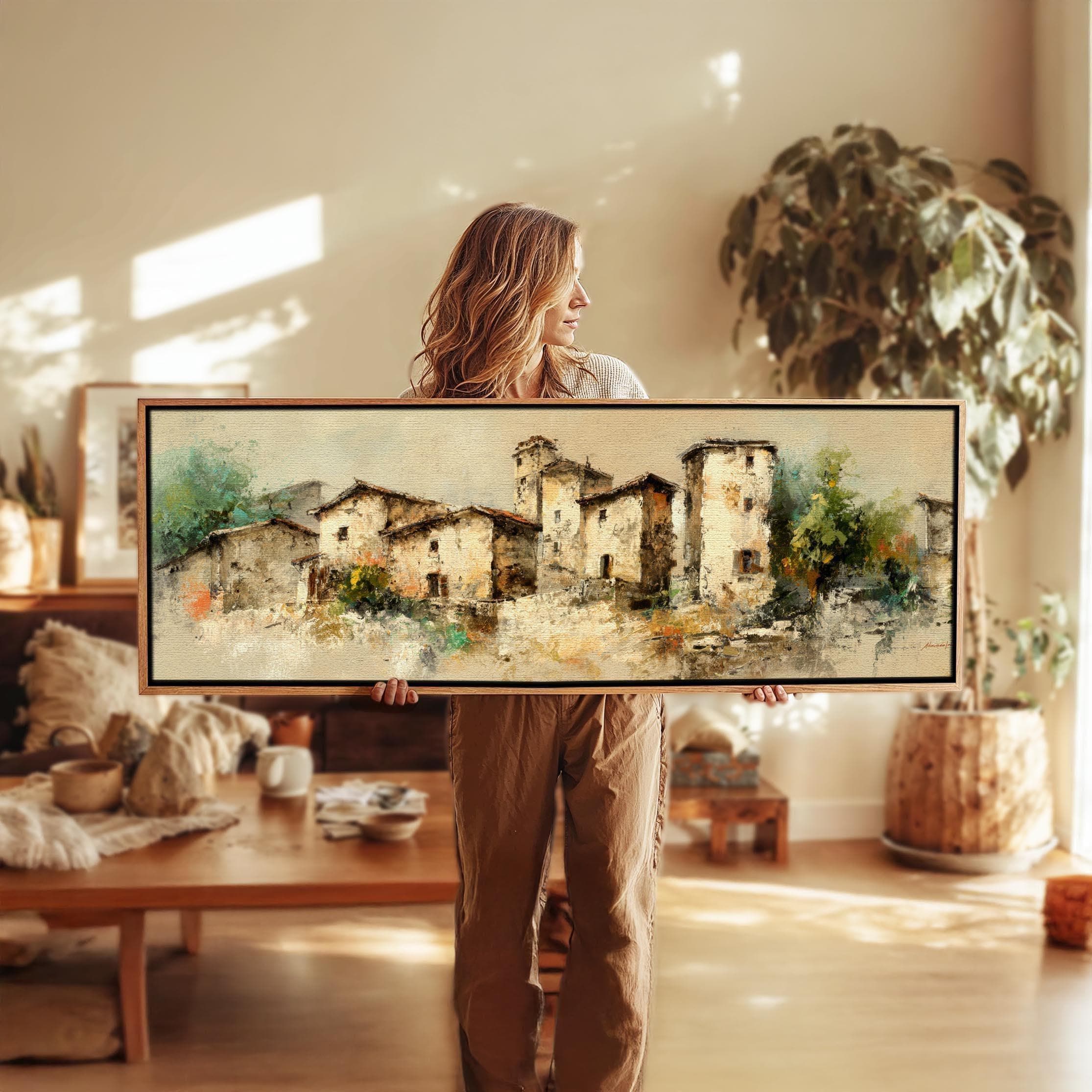 Poster da Parete Senza Cornice 100x70cm Paesaggio montagne alba Decorativi Stampa da Parete Decorazione Murale Wall Art Quadri Moderni Soggiorno Camera da Letto Cucina Immagini - P2XAA100x70-4456