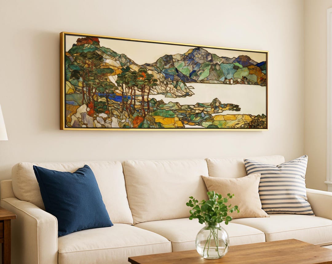 Framed 3D Textured Wall Art – Vintage Country Floral Landscape, 12x16 Inch, Wood Frame