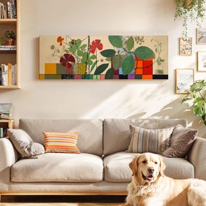 Cuadro decorativo floral moderno de mediados de siglo: Lámina botánica