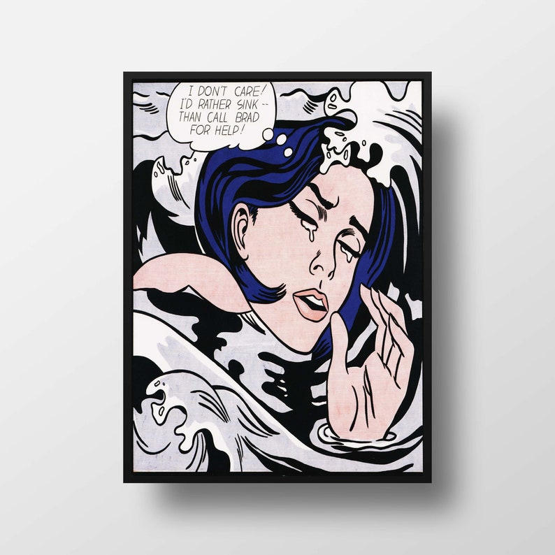 Pop Art Print Set of 3 Mid Century Wall Art Modern Art Etsy