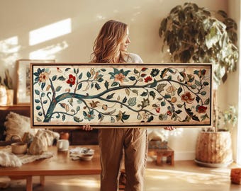 Vintage Japanese Tapestry Wall Art Framed Print