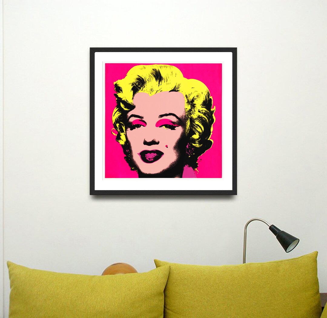 Andy Warhol Print Marilyn Monroe Print Pop Art Mid - Etsy UK