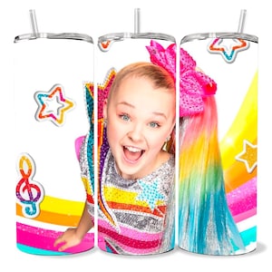 Jojo Siwa Glitter Bow 20oz Sublimation Tumbler Digital File