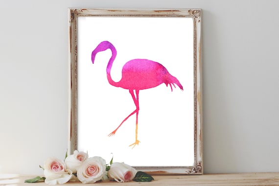 Flamingo Watercolour printable, purple flamingo printables, tropical chicken print, household decor, printable artwork, reward for her, bridesmaid items picture about Flamingo Printable titled Flamingo Watercolour printable, red flamingo printables, tropical chook print, residence decor, printable artwork, reward for her, bridesmaid presents