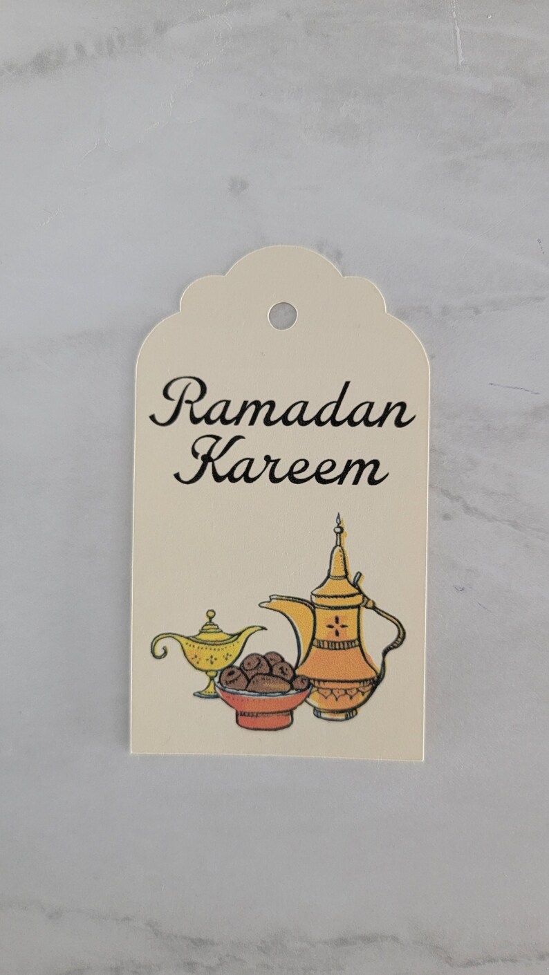 Set of 6-Ramadan Kareem Tags, Ramadan Kareem Tags, Ramadan Gift Set, Ramadan Gifts, Recyclable Gift Tag, Ramadan, Ramadan Gift for Friends, image 3