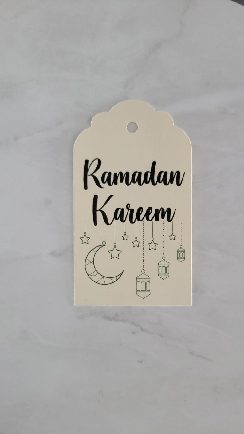 Set of 6-Ramadan Kareem Tags, Ramadan Kareem Tags, Ramadan Gift Set, Ramadan Gifts, Recyclable Gift Tag, Ramadan, Ramadan Gift for Friends, image 6