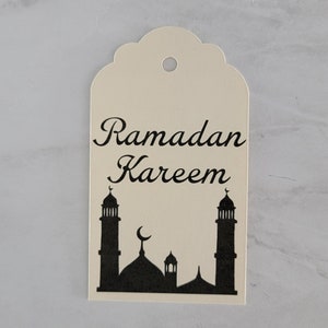 Set of 6-Ramadan Kareem Tags, Ramadan Kareem Tags, Ramadan Gift Set, Ramadan Gifts, Recyclable Gift Tag, Ramadan, Ramadan Gift for Friends, image 4