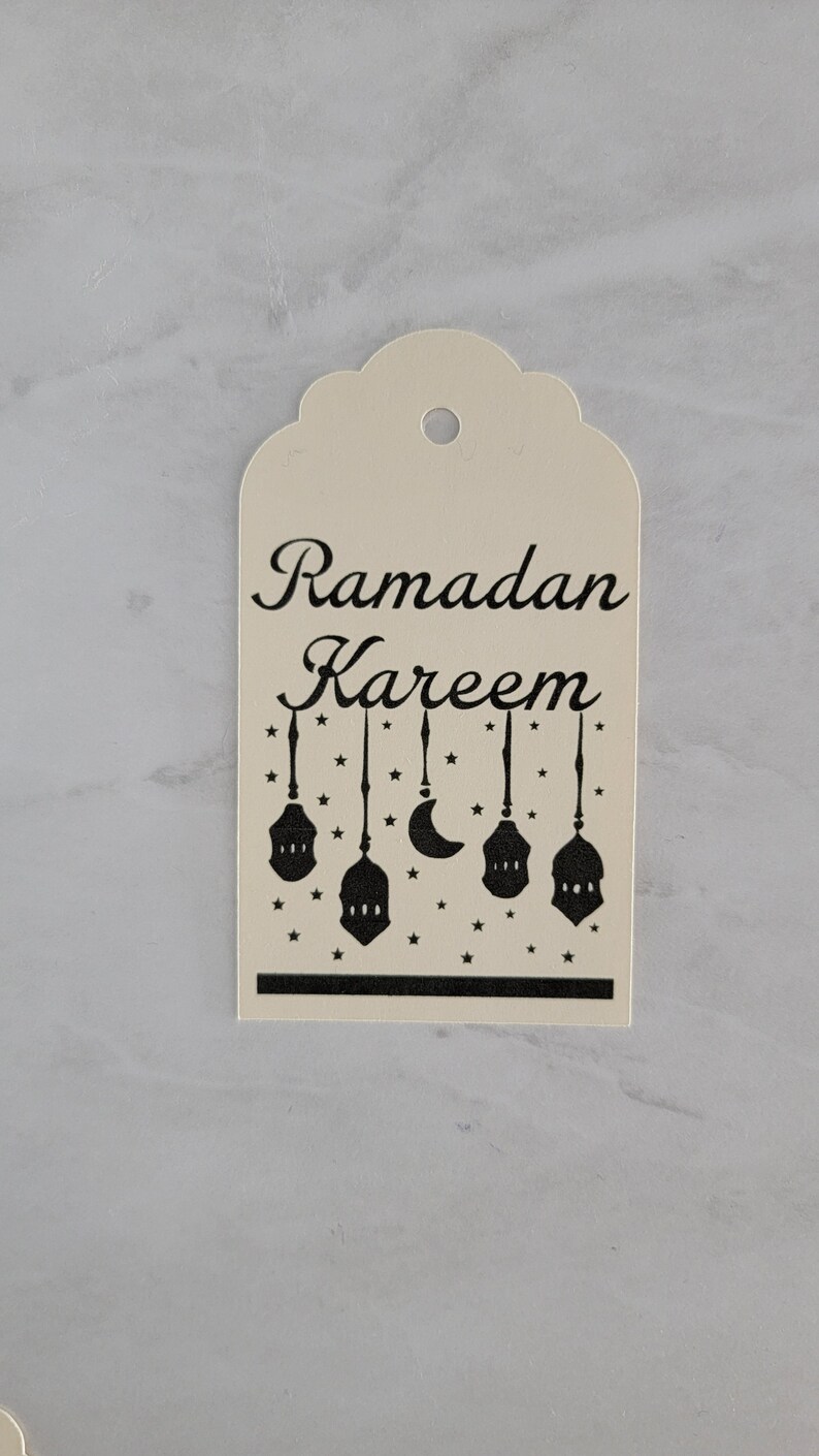 Set of 6-Ramadan Kareem Tags, Ramadan Kareem Tags, Ramadan Gift Set, Ramadan Gifts, Recyclable Gift Tag, Ramadan, Ramadan Gift for Friends, image 7