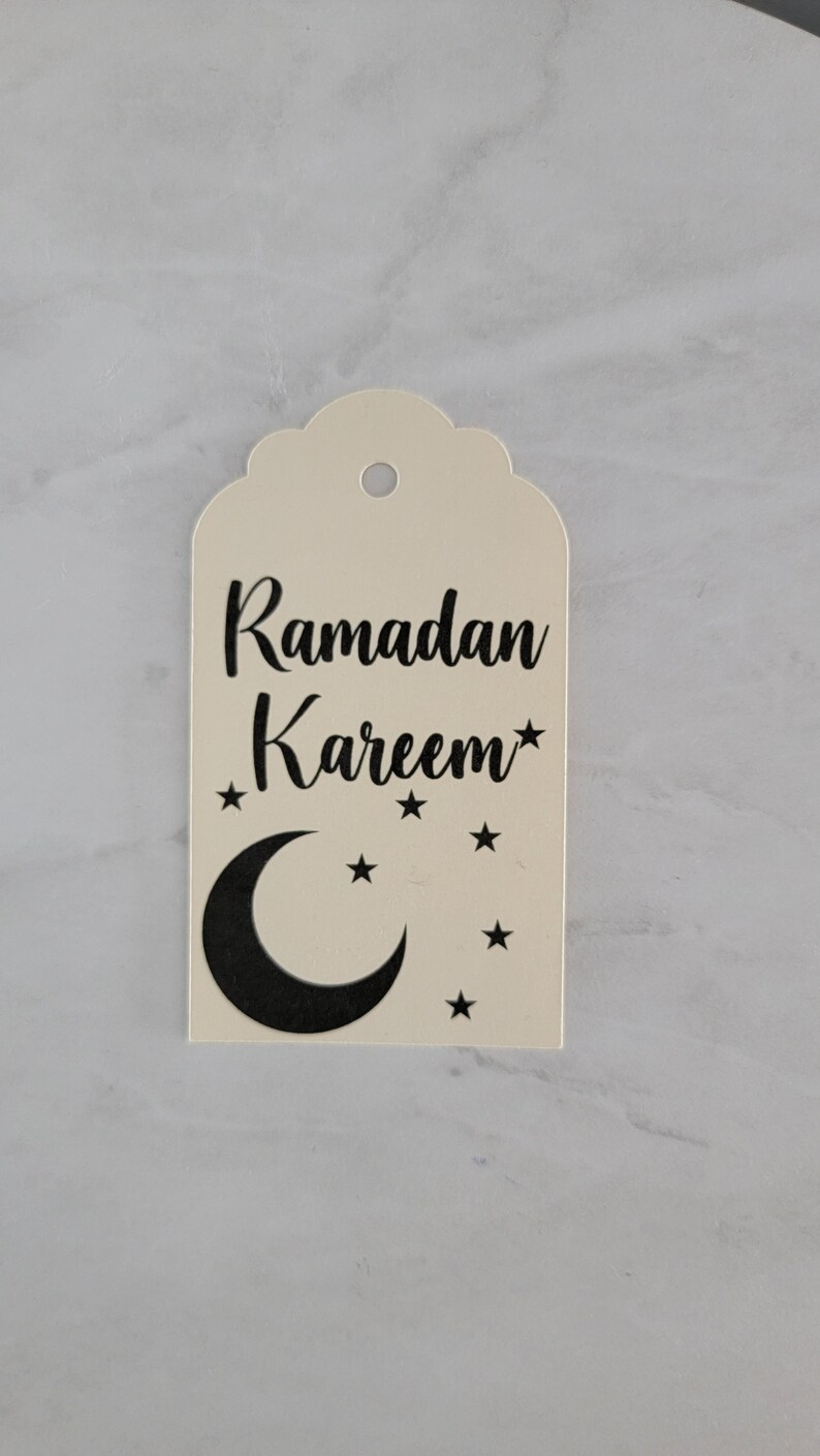 Set of 6-Ramadan Kareem Tags, Ramadan Kareem Tags, Ramadan Gift Set, Ramadan Gifts, Recyclable Gift Tag, Ramadan, Ramadan Gift for Friends, image 5